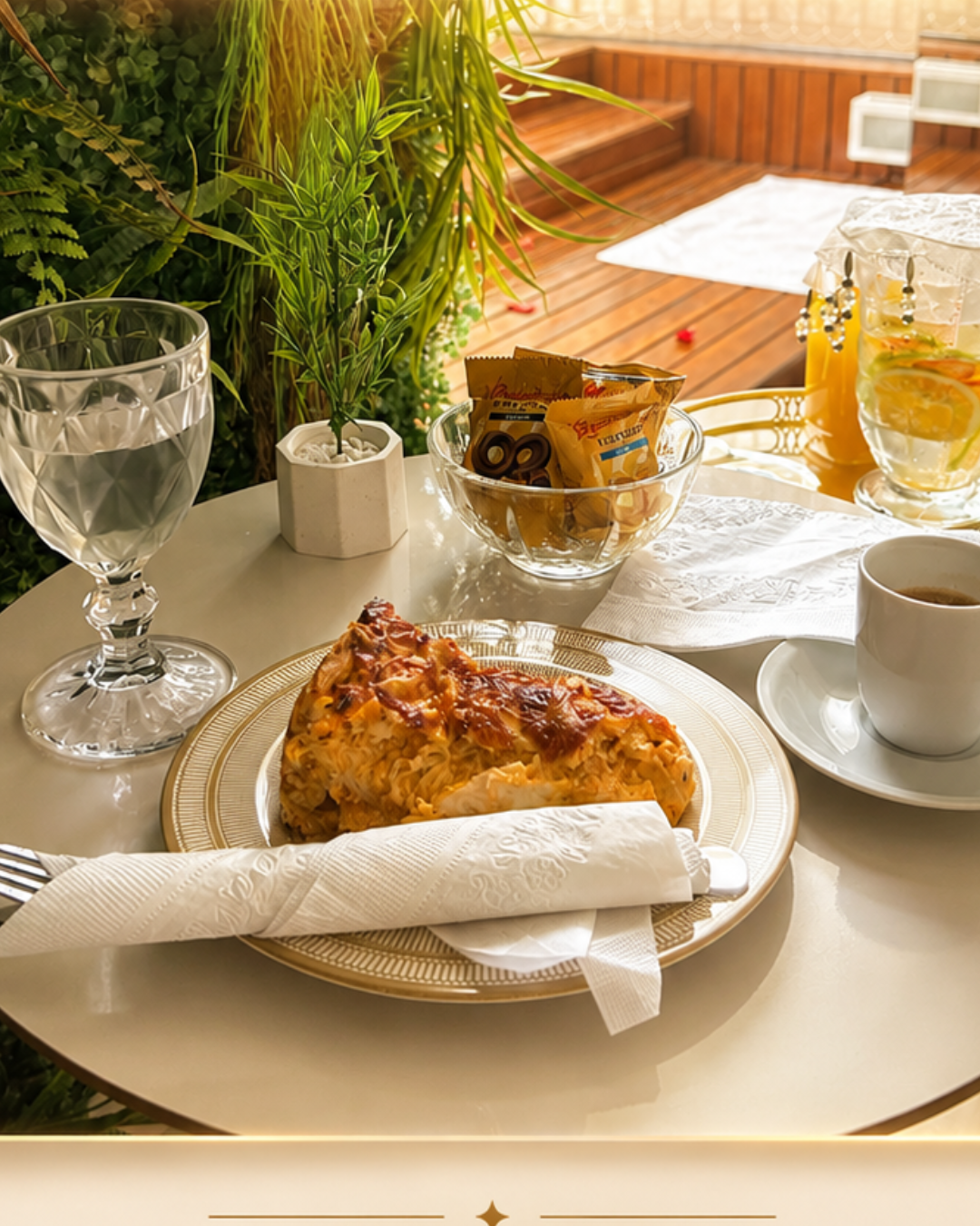 Coffee break e detalhes especiais da experiência no SPA Belíssima